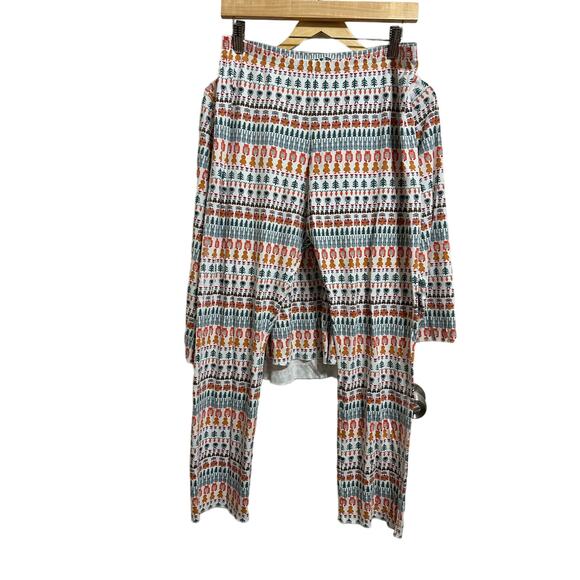 ROLLER‎ RABBIT Bands Weave Pajamas thanksgiving set size Large - Picture 6 of 8